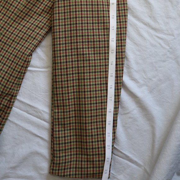 Vintage Brown & Green Plaid Checked Blazer Medium - Picture 5 of 11